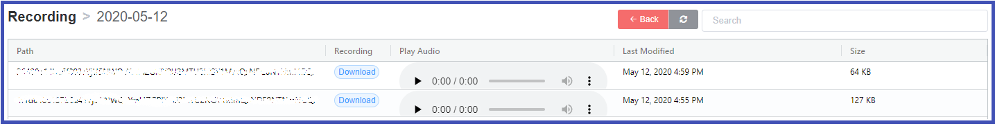 Recordings by Date alt-text